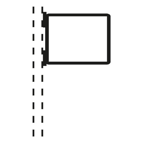 Ausleger-Rohrrahmen Typ 2 schwarz weiß schematische Darstellung