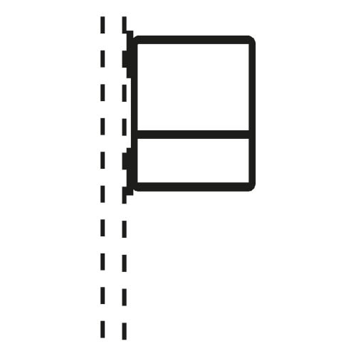 Ausleger-Rohrrahmen Typ 4 schwarz-weiß technische Zeichnung