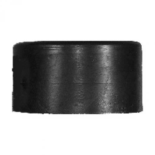 Schwarze Rohrkappe für Rohrpfosten, Rohrmasten und Schaftrohre aus Kunststoff