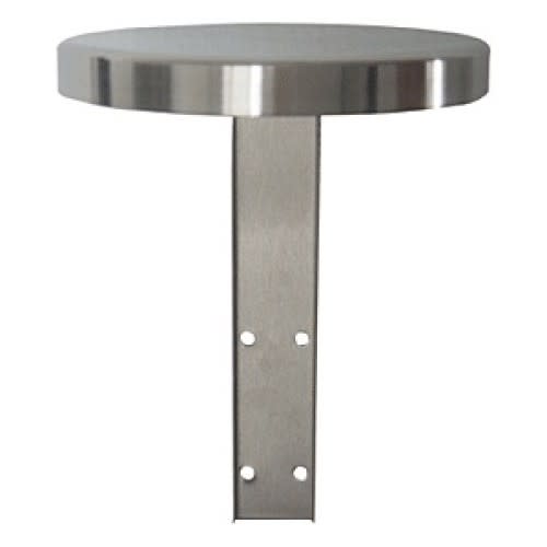 Regenschutzdach aus Edelstahl für Modell RONDO, rundes Schutzdach mit Befestigungslöchern