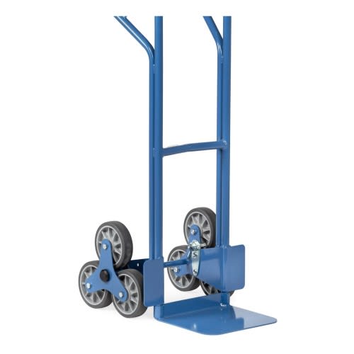 FETRA Sternfeststeller 1770 blauer Treppenkarre mit drei Rädern pro Seite