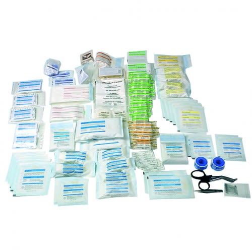 Füllung IndustrieNorm DIN 13169 inklusive Erweiterungsset Plus von Söhngen mit verschiedenen medizinischen Verbandmaterialien und Zubehör