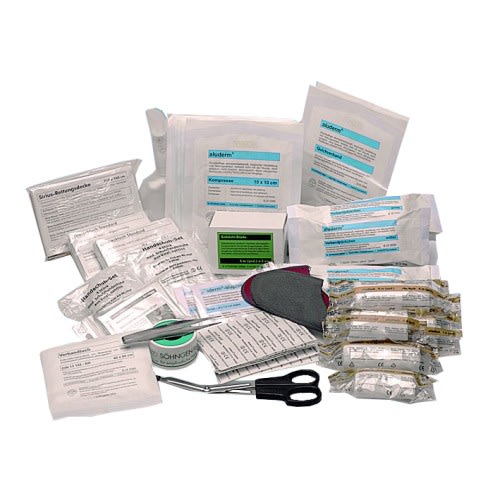 Füllung Ö-Norm Z 1020-2 von Söhngen mit medizinischen Verbandsmaterialien und Erste-Hilfe-Ausrüstung