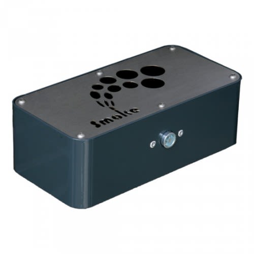 Wandascher SMOKE aus Metall mit 4 Liter Fassungsvermögen und Rauch-Design auf der Oberseite