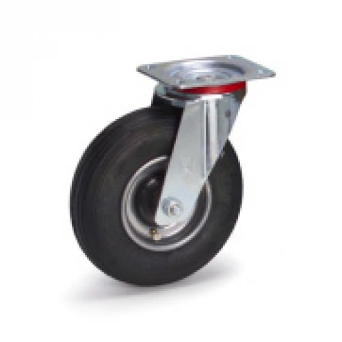 FETRA Lenkrolle Luft mit Tragkraft 150 kg, Modell 71505, schwarze Luftbereifung und Metallhalterung