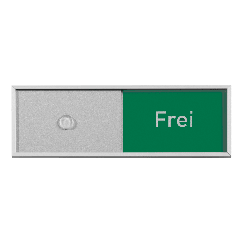 MADRID Anzeige mit Frei-Belegt Schiebeschild, aktuell auf Frei gestellt