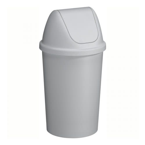 Abfallbehälter TWINGA mit Swingdeckel in Grau, 45 Liter Fassungsvermögen