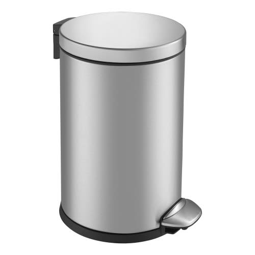 Tritt-Mülleimer LUNA STEP EKO aus Edelstahl mit 3 bis 5 Liter Fassungsvermögen und Fußpedal