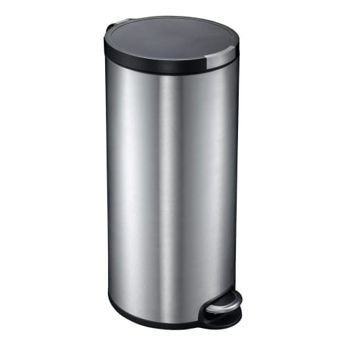 Tritt-Mülleimer ARTISTIC STEP BIN EKO aus Edelstahl mit Pedal, erhältlich in 5, 12, 20 und 30 Liter Fassungsvermögen