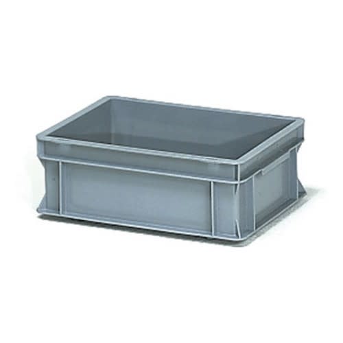 FETRA Eurokasten 1309 grauer Kunststoffbehälter mit 12 Litern Inhalt