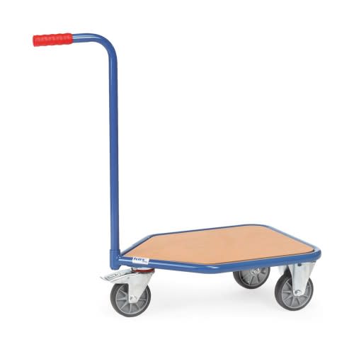 FETRA Griffroller 1158 KF 23 mit Holzboden und blauer Stahlrahmen, Tragkraft 200 kg
