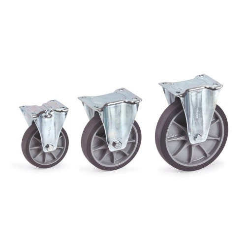 FETRA Bockrolle 71622 mit TPE Rad aus thermoplastischem Elastomer in drei verschiedenen Größen