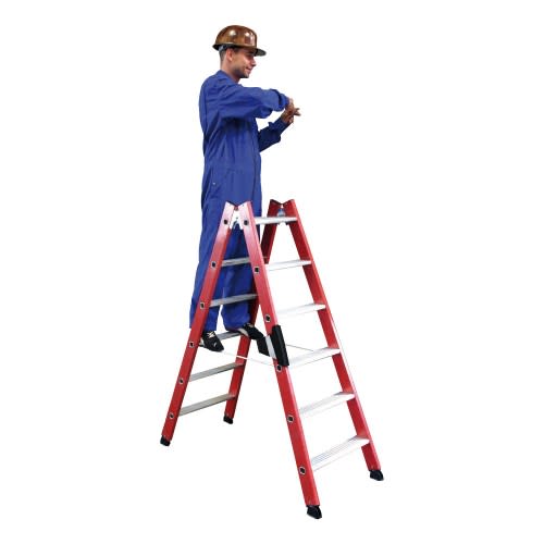 Kunststoff-Stufen-Doppelleiter