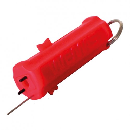 Rotes Lampenwerkzeug für Warnleuchte FUTURE mit Metallring und Stift