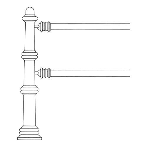 Stangenbefestigung für Absperrpoller DASSEN