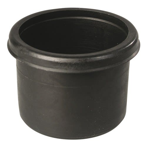 Schwarzer Kunststoffdeckel für Absperrgitter Plus 7, rund und robust