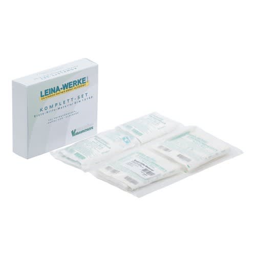 Erste-Hilfe-Material DIN 13169 Komplett-Set von Leina-Werke mit Verbandstoffen und Verpackung