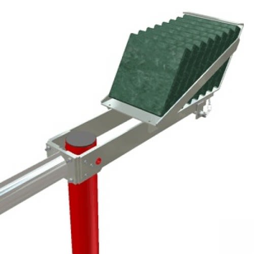 Gegengewichtsaufnahme für vertikale Bedienung mit Metallrahmen und Gewichten