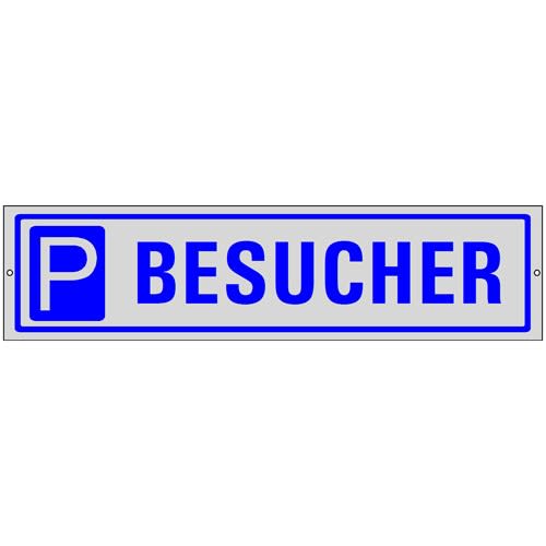 Edler Parkplatzreservierer Besucher Parkplatzschild blau weiß