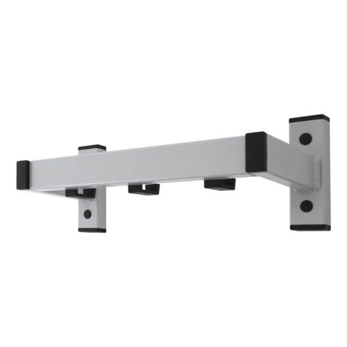 Wandgarderobe mit Garderobenhaken SAFE 1-reihig aus Metall mit schwarzer Akzentfarbe