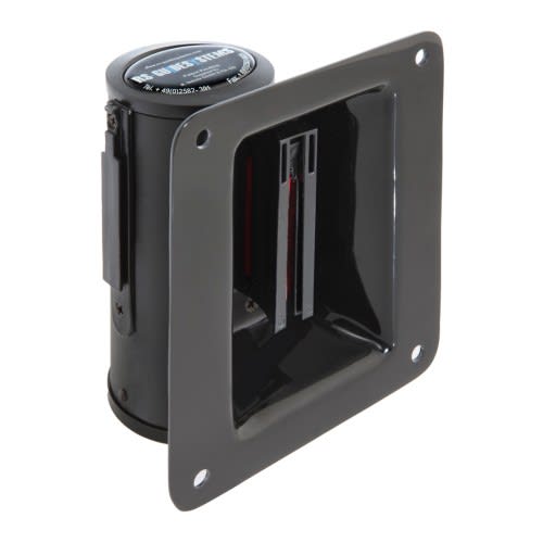 Gurt-Wandkassette MINO GLW 15 für verdeckten Einbau, schwarze Gurtkassette mit 2,3 m Gurtlänge