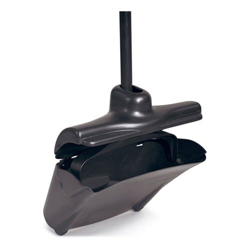 Müllschaufel LOBBY PRO mit Deckel von Rubbermaid in schwarzer Farbe