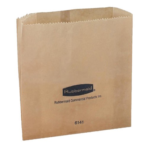 Beutel für Sanitär Abfallbehälter Rubbermaid 5 Liter braun mit gezacktem Rand
