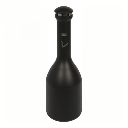 Freistehender Design Standascher GENIE INFINITY von Rubbermaid in schwarzer Farbe