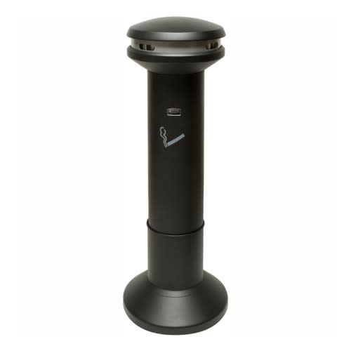 Freistehender Design Standascher INFINITY XL von Rubbermaid in schwarzer Farbe