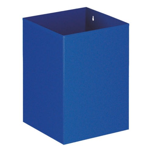 Blauer viereckiger Wand-Papierkorb mit 21 Litern Fassungsvermögen