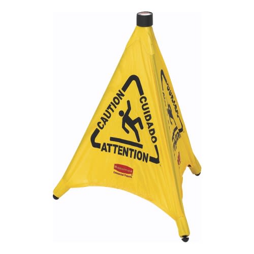 Warnkegel POP-UP - Achtung Rutschgefahr, Rubbermaid