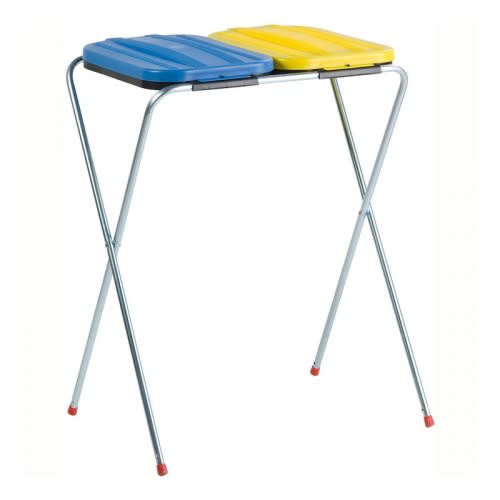 Faltbarer Müllsackständer mit farbigem Deckel, 2-farbig