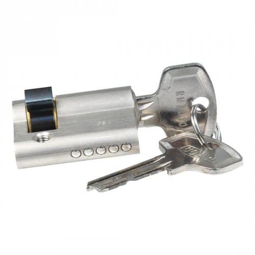 Profilzylinder mit Ersatzschlüssel für Schwenktürwächter aus Metall