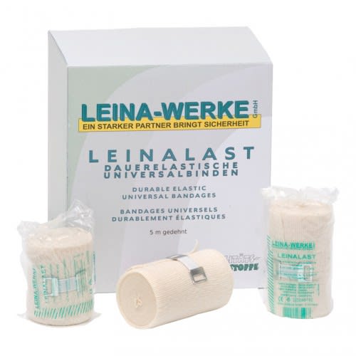 Leina-Werke Leinalast dauerelastische Universalbinden in Verpackung und einzeln