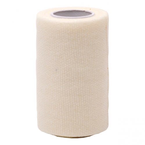 Kohäsive Fixierbinde in beige, elastische selbsthaftende Bandage