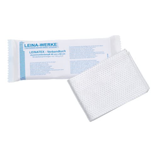 Steriles Verbandtuch LEINATEX 40x60 cm mit Aluminiumdampfsiegelverpackung