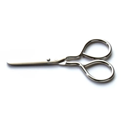 Kleinschere aus Edelstahl mit spitzen Klingen und runden Griffen