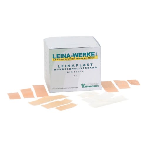 Leina-Werke LeinaPlast Wundschnellverband in Kartonspender mit verschiedenen Pflastergrößen