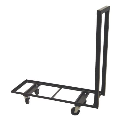 Fahrwagen für Abfalltrennsystem SAUBERMANN aus Metall mit vier Rollen und Griff