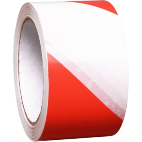PROline-tape, rot/weiß 75 mm x 33 m