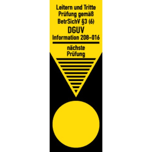 1 Stück Leiter-Grundplakette gemäß DGUV, Folie