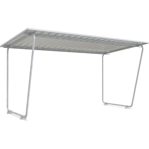 Überdachung Modell Siegen S 18 einseitig aus verzinktem Stahl mit Baukastensystem