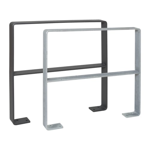 Anlehnbügel GILA mit Knieholm in verzinktem und pulverbeschichtetem Stahl, Fahrradständer