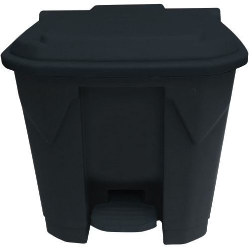 Tritt-Mülleimer Change Noir mit farbigem Deckel und Fußpedal, Inhalt 30 bis 100 Liter