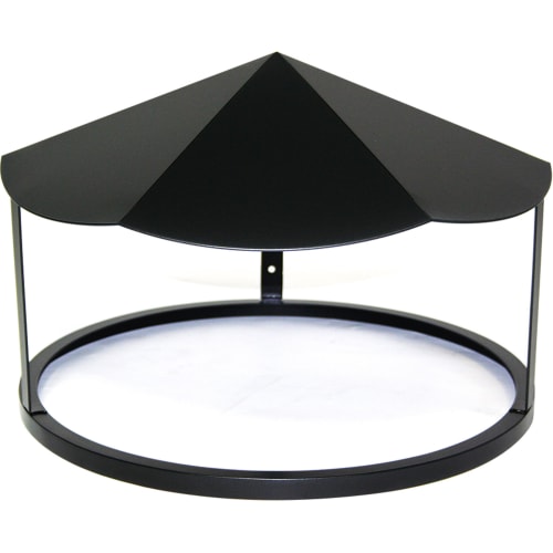 Schwarzes Regenschutzdach für Standascher DIABOLO aus Metall