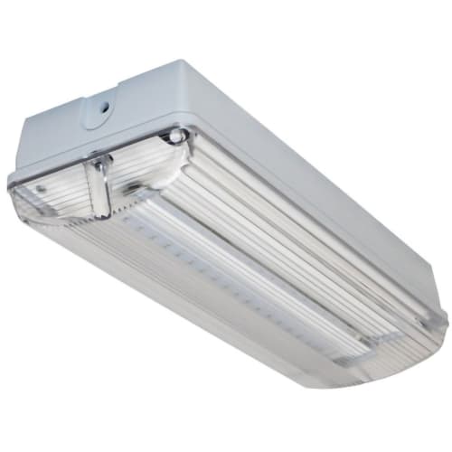 Sicherheitsleuchte KÖLN mit Wand- und Deckenaufbau, 7L-Schutzlicht, weiße Gehäuse und transparenter Abdeckung