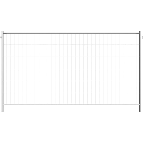 Mobil-Bauzaun PROFI PLUS WACHTWERK X® aus Metall mit Gitterstruktur