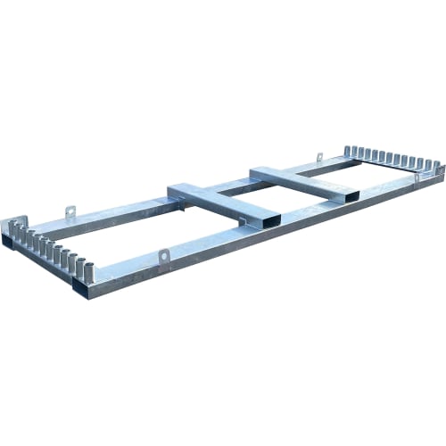 Metallgestell für Lagerung und Transport von Bauzäunen, verzinkt