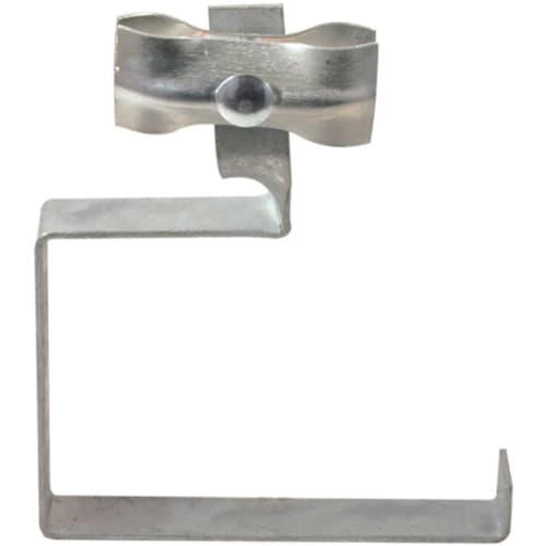 Aushebesicherung aus Metall für Bauzaun-Elemente zur Stabilisierung und Sicherung