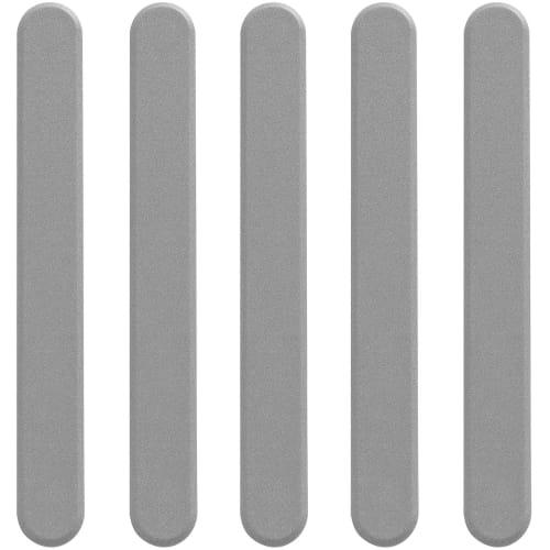 50 taktile Leitstreifen aus Kunststoff in verschiedenen Farben, grau dargestellt